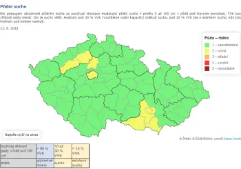 Interaktivní mapy pro ČHMÚ